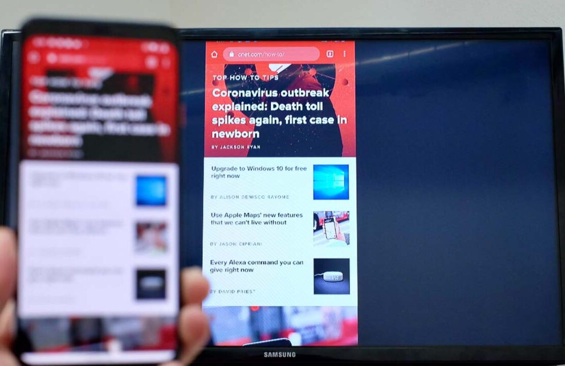 Espelhar celular na TV