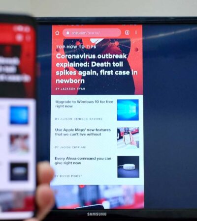 Espelhar celular na TV