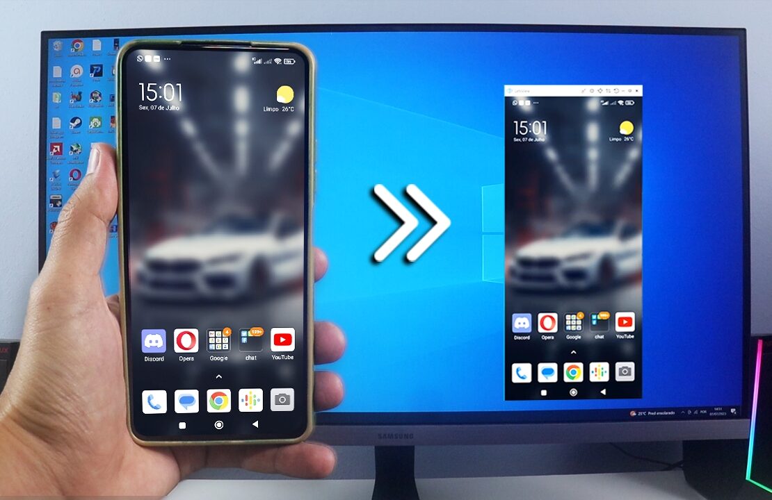 Espelhar tela do celular no pc